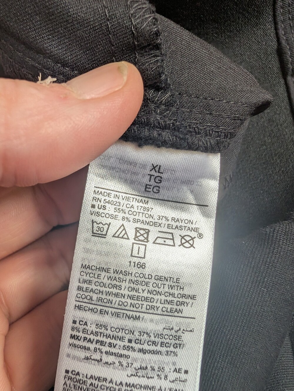Old Navy High-Rise Pixie Wide Leg Pants XL NWT Black Pull-On Career Stretch - Picture 7 of 9